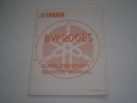 YAMAHA BW200  Big Wheel Electric Start  Service Manual Supplement  1RL-28197-20  #1790