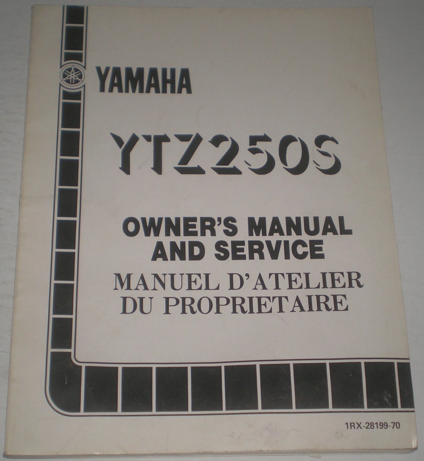 YAMAHA YTZ250 S  TRI-Z ATV  1986  Owner's & Service Manual  1RX-28199-70  #1597