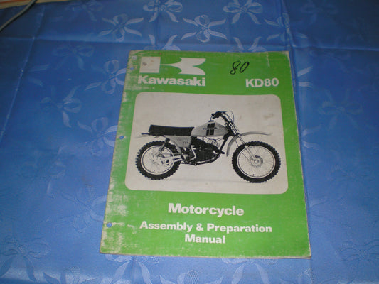 KAWASAKI KD80 1980 Assembly & Preparation Manual 99931-1054-01  #1