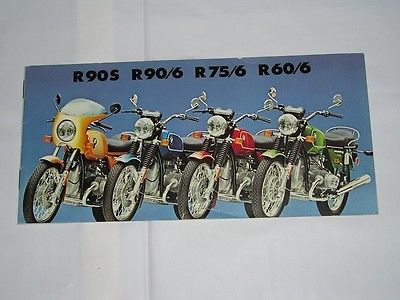 BMW R90 R96 R75 R60 Motocycles Sales Brochure good condition #8 – Pro ...