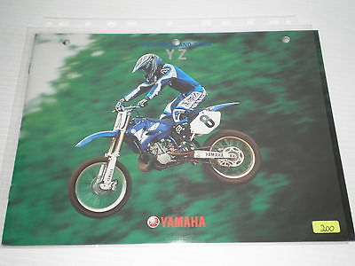 YAMAHA YZ85 YZ125 YZ250 YZ450 2004 Sales Brochure #200