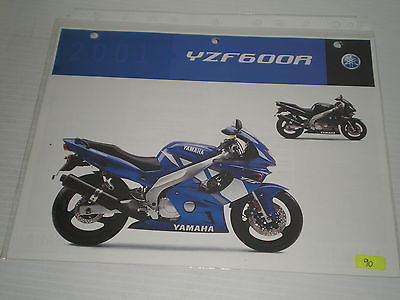 YAMAHA YZF600  YZF600R  2001  Dealer's Information Sheet #90