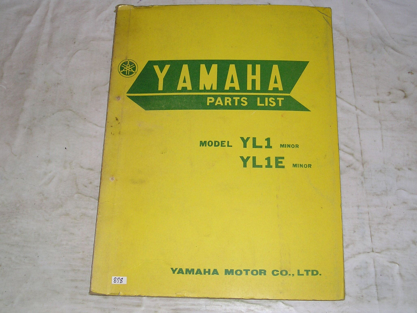 YAMAHA YL1  YL1E  Minor  1968  Fatory Parts List   #878