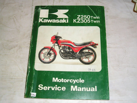 KAWASAKI ER250 EX250 EX305 KZ305 Z250 1979-1983  Service Manual  99924-1019-05  #470