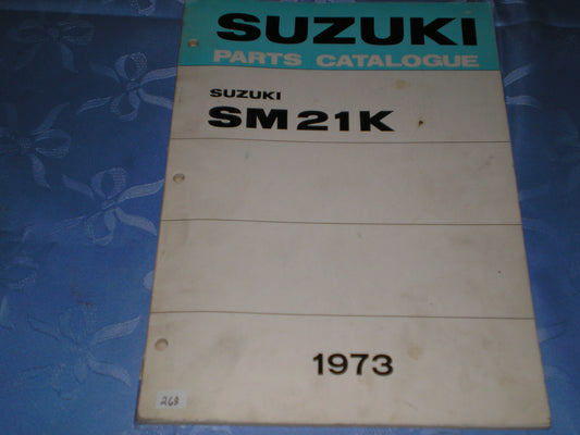 SUZUKI SM21 K 1973 Factory Parts Catalogue #268
