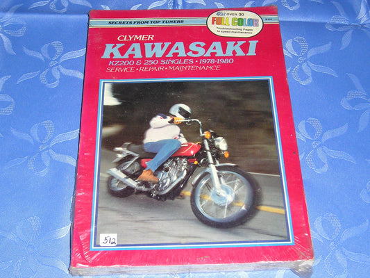 KAWASAKI KZ200 KZ250 Z250 1978-1980 Clymer Service Manual M448   #512