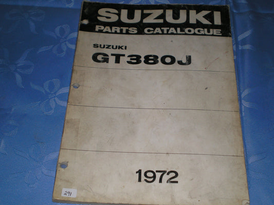 SUZUKI GT380 J 1972 Factory Parts Catalogue #291
