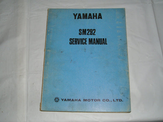 YAMAHA SM292 1974  Factory Service Manual  LIT-00000-00-00  #S100