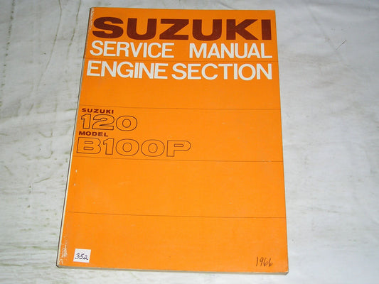 SUZUKI 120  B100 P  1967  Service Manual - Engine Section  #352