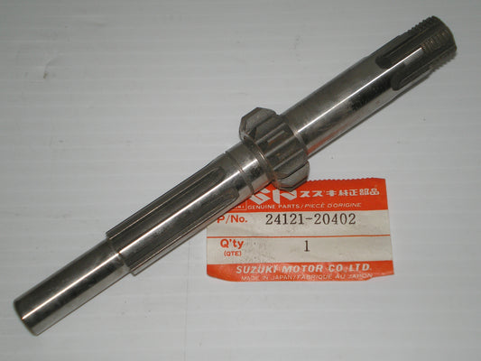 SUZUKI RM80 AHRMA Transmission Counter Shaft 14T 24121-20400 / 24121-20401 / 24121-20402
