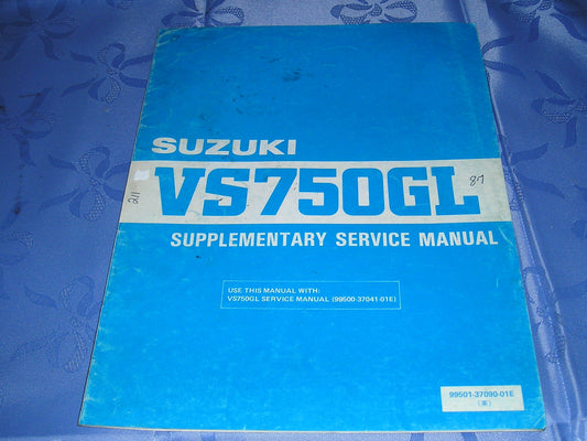 SUZUKI VS750GL H 1988 Service Manual Supplement 99501-37090-01E #211