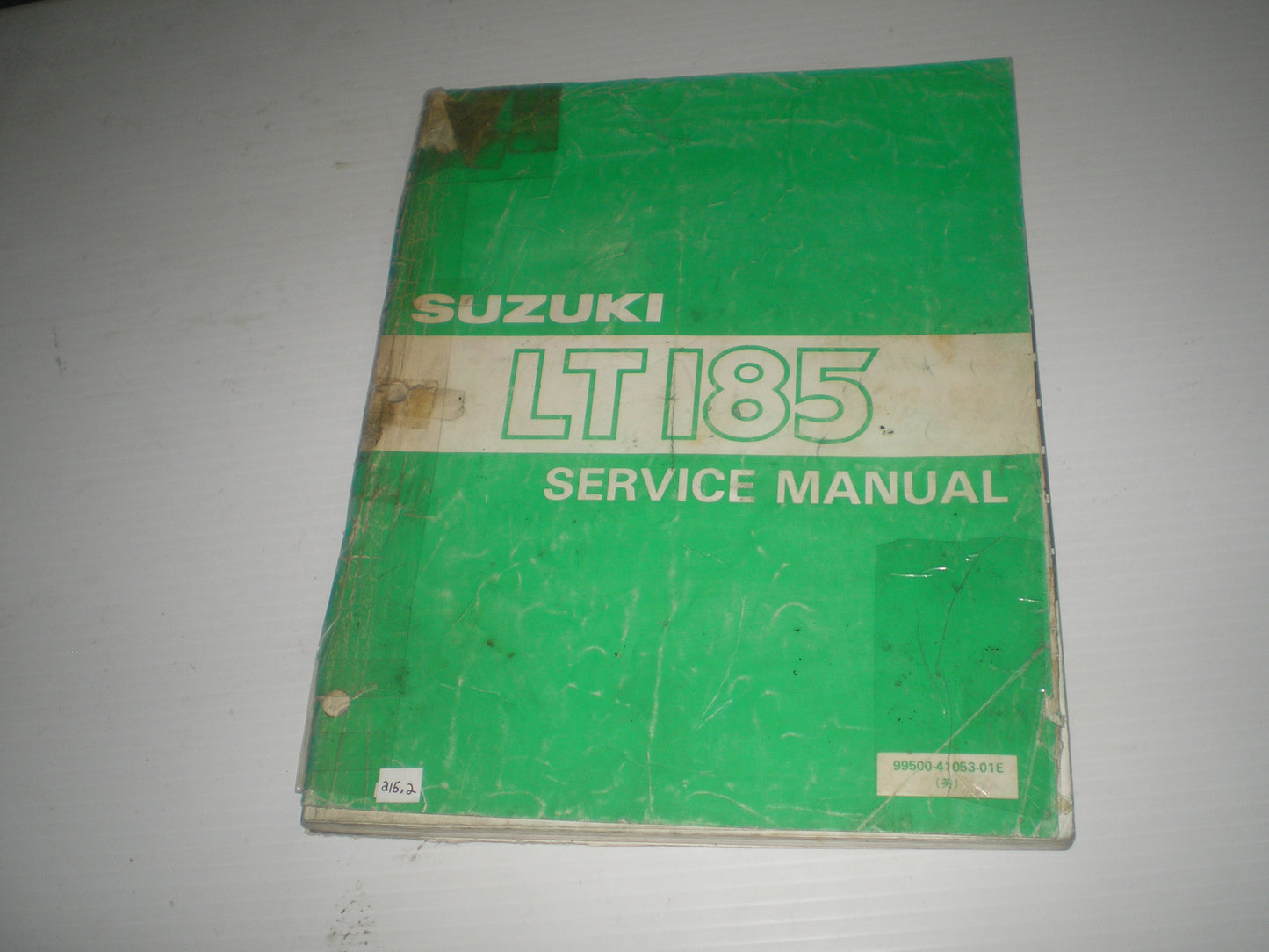SUZUKI LT185 1984 1985 1986  Service Manual   99500-41053-01E  #215.2