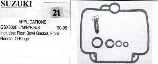SUZUIKI GSX600F 1990-1995 Carburetor Repair Kit # 21