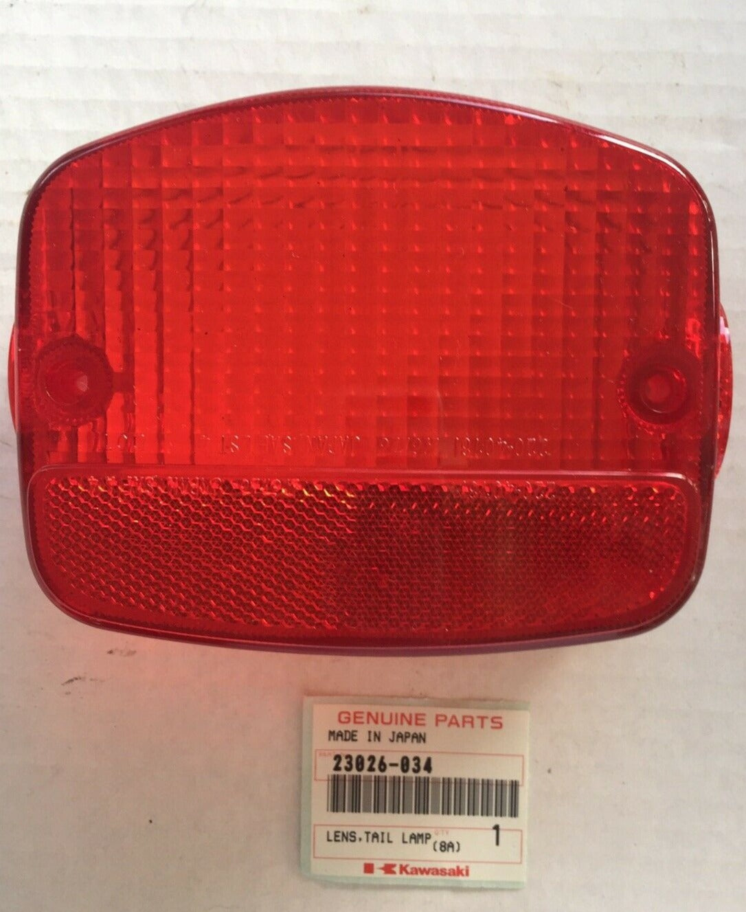 KAWASAKI KE100 KZ200 KZ400 KZ440 KZ550 KZ650 KZ750 KZ900 KZ1000 Z1 Factory Tail Light Lens 23026-034