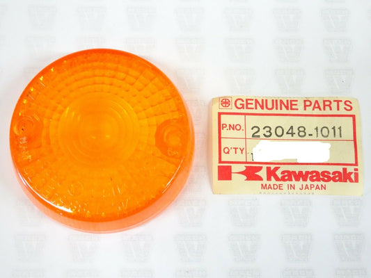 KAWASAKI AR50 AR80 KE100 KE125 KE175 KL250 KL600 KL650 Factory Turn Signal Lens 23048-1011 / 23048-1076