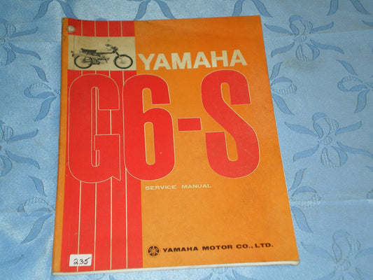 YAMAHA G6 S 1970    Factory Service Manual    #235