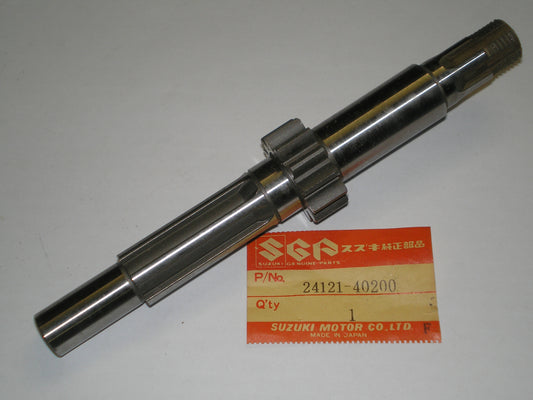 SUZUKI RM100 RM125 Transmission Counter Shaft 24121-40200