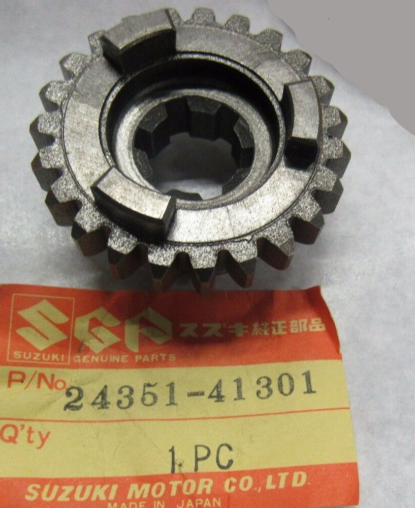SUZUKI PE175 RM100 RM125 RS175 Fifth Driven Gear 23T  24351-41301 / 24351-41300