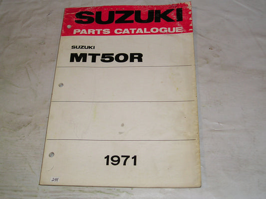 SUZUKI MT50 R 1971  Factory Parts Catalogue   #244