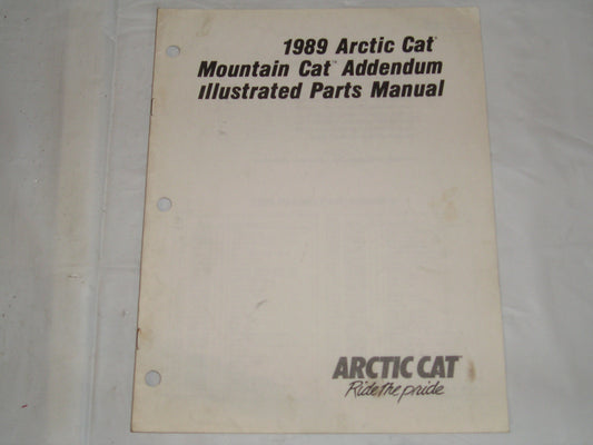ARCTIC CAT Snowmobile Mountain Cat 1989 Addendum Parts Manual #S23
