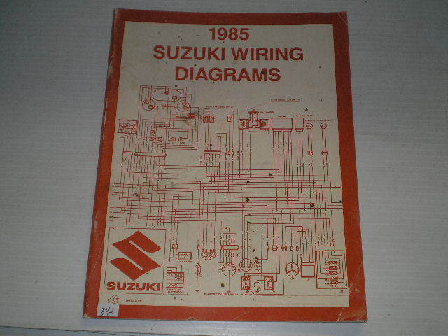 SUZUKI 1985  E Model Motorcycles Wiring Diagrams Manual  99923-13851  #842