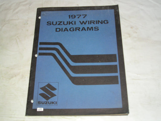 SUZUKI 1977 B Models A100 GS GT RV TC TS Wiring Diagrams Manual #259