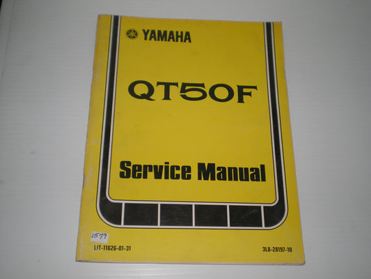 YAMAHA QT50 F Yamahopper 1979 Service Manual 3L8-28197-10 LIT-11626-01-31 #1579