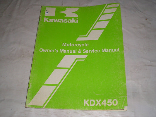 KAWASAKI KDX450 A1 1982  Owner's & Service Manual #27
