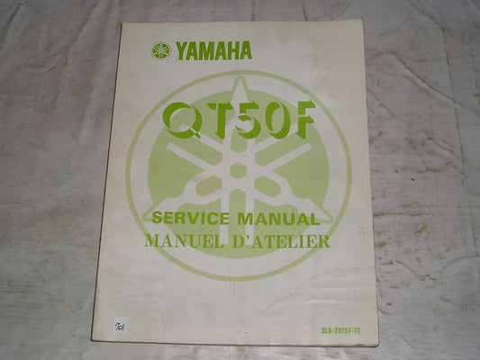 YAMAHA QT50F QT50 F 1979 Service Manual 3L8-28197-70 #701