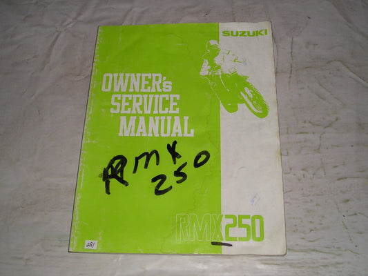 SUZUKI RMX250 1991 Service Manual 99011-05D52-03A #281