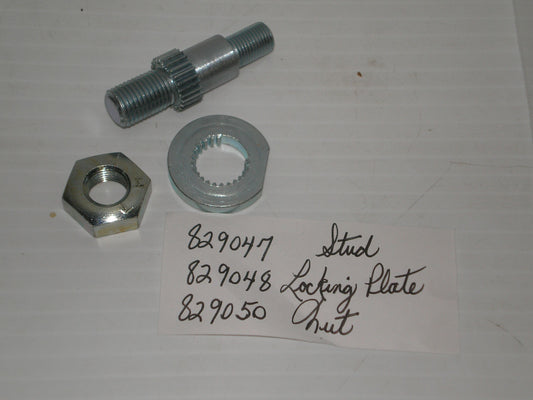 TRIUMPH TRW25 BSA B25 B44 Locking Plate Stud & Nut 829047 / 829048 / 829050