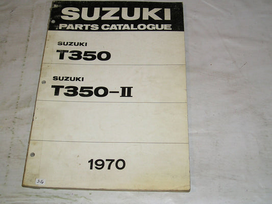 SUZUKI T350 T350-II Rebel 1970 Parts Catalogue #316