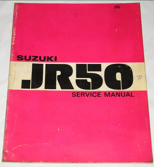 SUZUKI JR50 1978  Factory Service Manual  SR-0540  #282