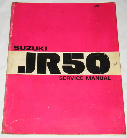 SUZUKI JR50 1978 Factory Service Manual SR-0540 #282