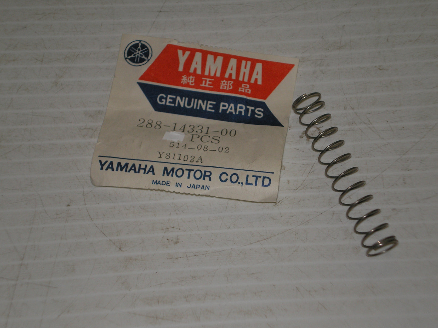 YAMAHA JT1 JT2 1971-1972 Throttle Valve Spring 288-14331-00