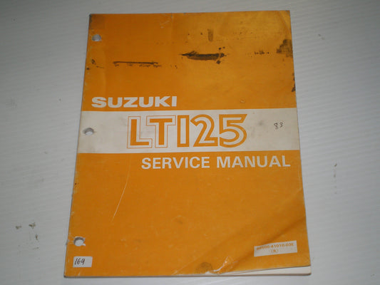 SUZUKI LT125 1983 Service Manual 99500-41010-03E #164