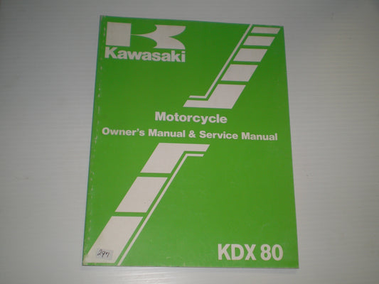 KAWASAKI KDX80 C3 1986   Owner's & Service Manual  99920-1327-01  #297
