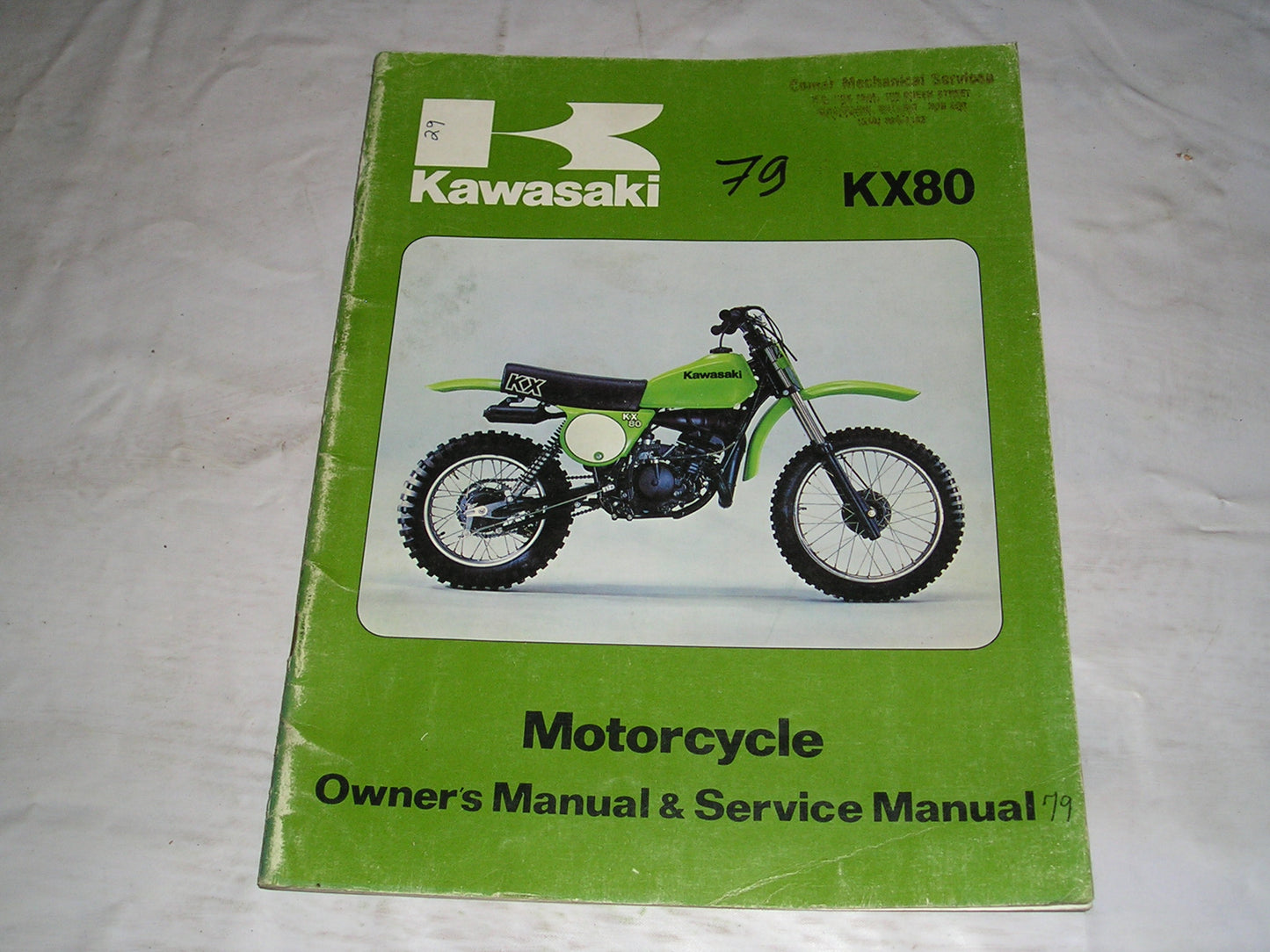 KAWASAKI KX80 A1 1979  Owner's & Service Manual  99920-1038-01  #29