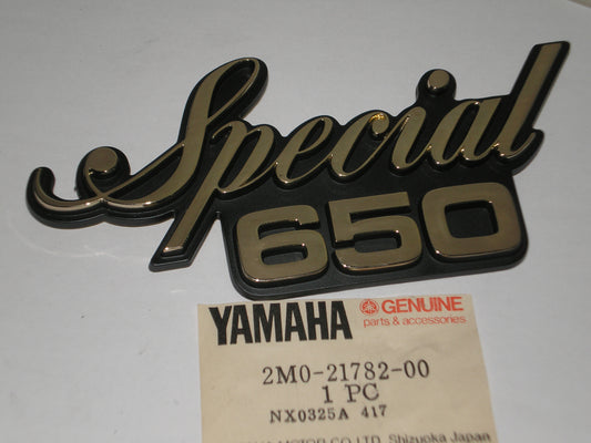 YAMAHA XS650 Special R/H Side Cover Emblem 2M0-21782-00