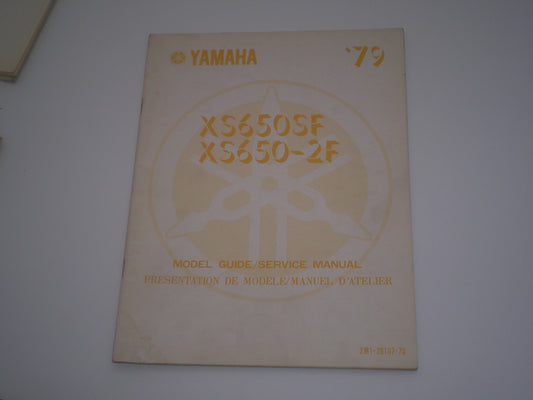 YAMAHA XS650S F &  XS650 -2F 1979  Model Guide Service Manual  2M1-2897-70  #1822