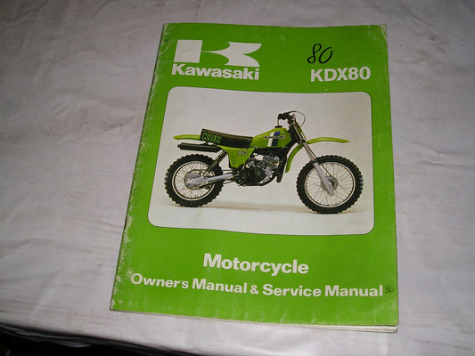 KAWASAKI KDX80 A2 1981 Owner's & Service Manual  99920-1086-03  #2