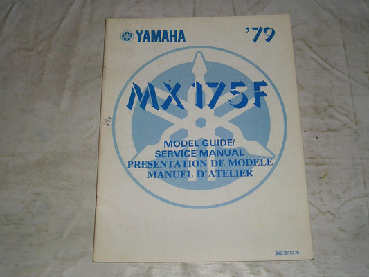YAMAHA MX175F  MX175 F 1979  Model Guide Service Manual  3M2-28197-70  #696
