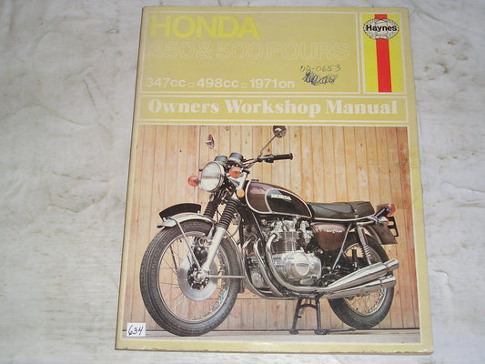 HONDA CB350 CB500 K K1 Fours 1971 on Haynes Owner's Workshop Manual M132 #634