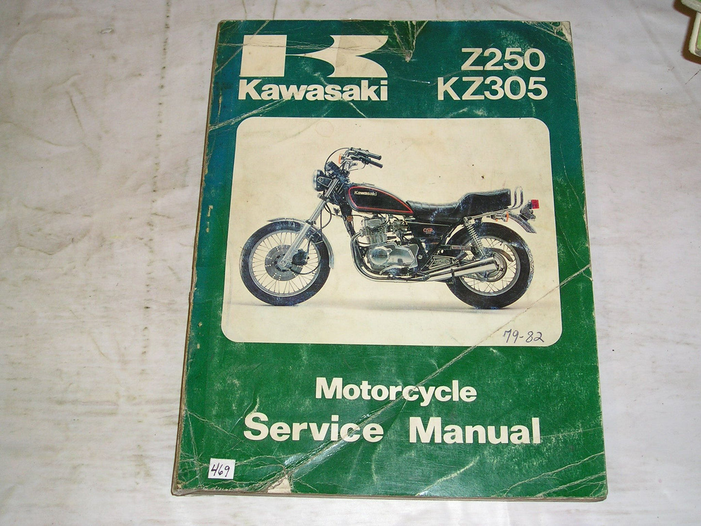 KAWASAKI KZ305  Z250  A1 A2 A3 A4 B1 B2 B3 C1 D1 1979-1982  Service Manual  99924-1019-04  #469