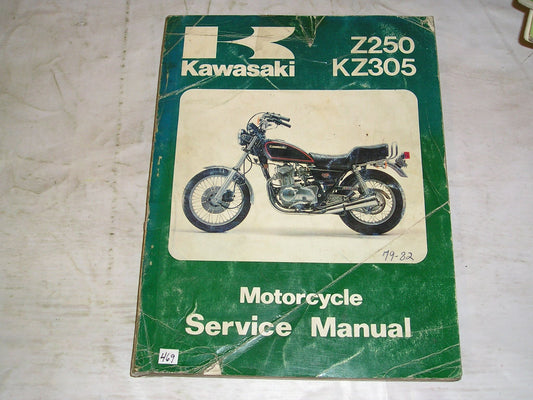 KAWASAKI KZ305  Z250  A1 A2 A3 A4 B1 B2 B3 C1 D1 1979-1982  Service Manual  99924-1019-04  #469