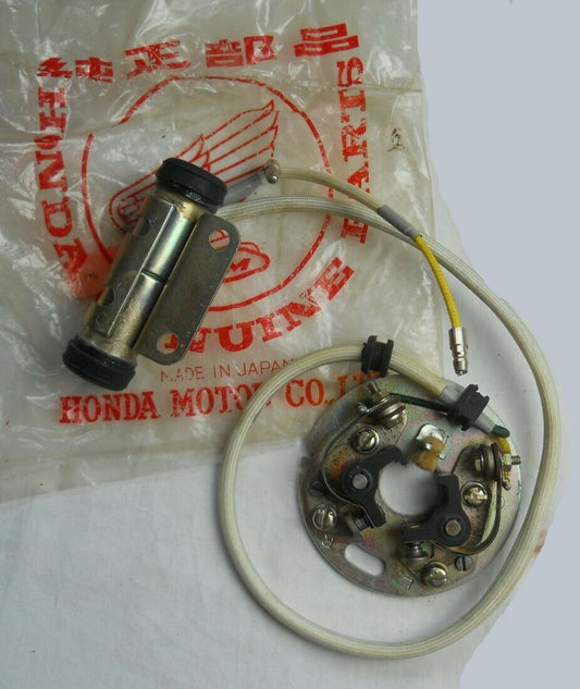 HONDA CB72 CB77 Points Plate with Condenser Assembly 30200-268-020