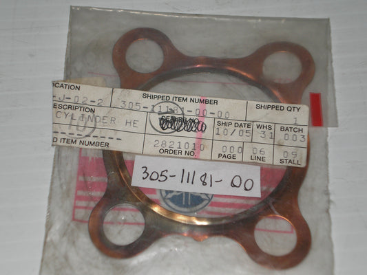 YAMAHA DT100 LT2 LT3 RS100 1972-1976 Cylinder Head Gasket 305-11181-00