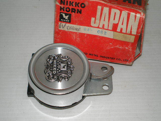 Honda Yamaha Suzuki Kawasaki Triumph Norton BSA Universal 6 Volt Horn # 04-682