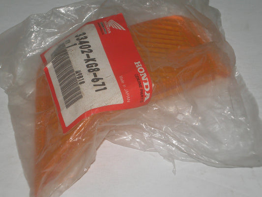 HONDA NH125 E Scooter Factory Front R/H Turn Signal Lens 33402-KG8-671