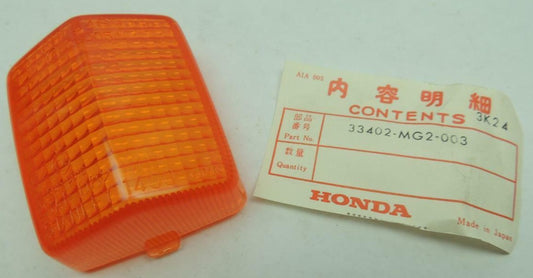 HONDA CB CBR CRF NN NPS NX TLR VTR XL XR Factory Turn Signal Lens 33402-MG2-003